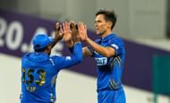 Trent Boult celebrating a wicket (Image Courtesy: X/International League T20)